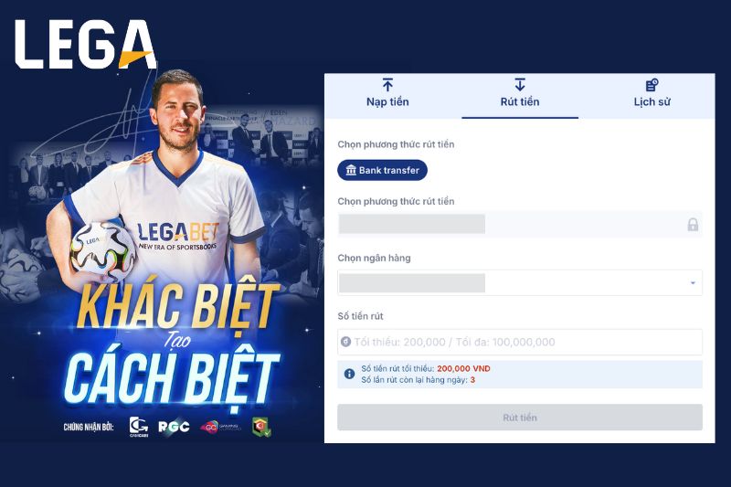 rút tiền lega